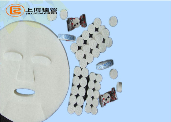 Higienis 45GSM 100% Rayon kertas masker Compressed Masker Wajah Lembar di White