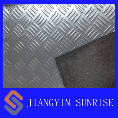 Luxury Vinyl Tile Flooring / Solid Color Vinyl Lantai ubin / Interlocking Vinyl Plank Lantai