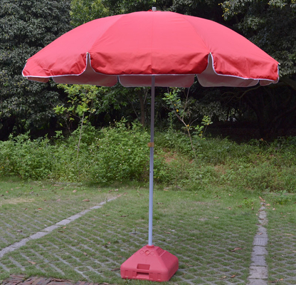 420D Oxford Rangka Baja tahan angin Pantai Umbrella pink dengan Water Base