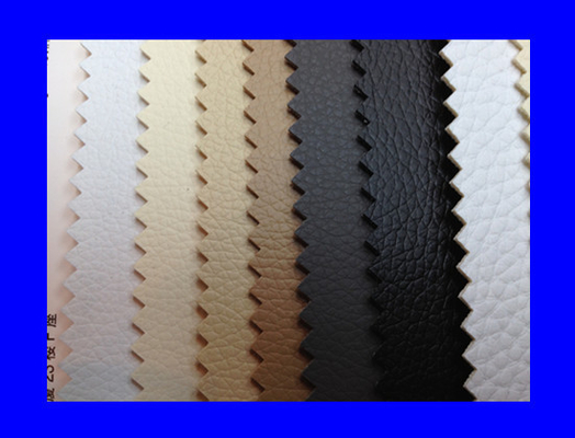 Waterproof 0.8mm Tebal sintetis PVC Kulit Jok Fabric Untuk Sofa