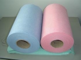 Custom cetak Spunlace Non Woven Fabric Wipes Shrink Tahan dan Tahan Lama