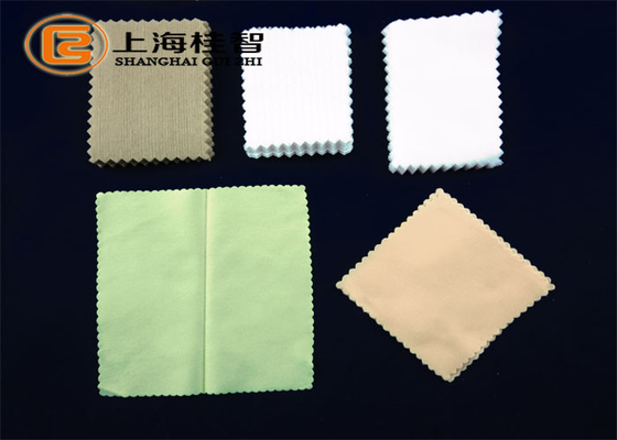 Customized Microfiber Eyeglasses Non Woven Cleaning Cloths Super Soft 15*15cm White
