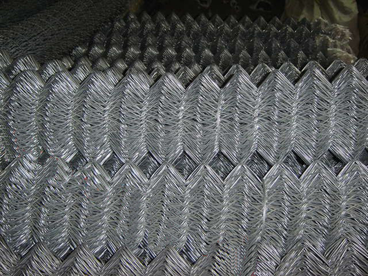 Aluminium rantai industri Link Wire Mesh vinil berlapis berlian lubang