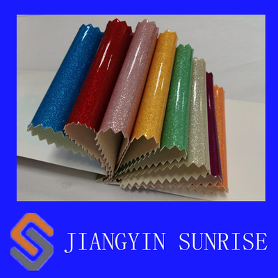 Colorful Rajutan PVC Synthetic Leather, bagasi Timbul Fabric Kulit